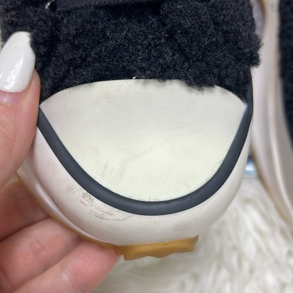 Steve Madden Shaft Faux Fur Platform Sneakers - Picture 8 of 16